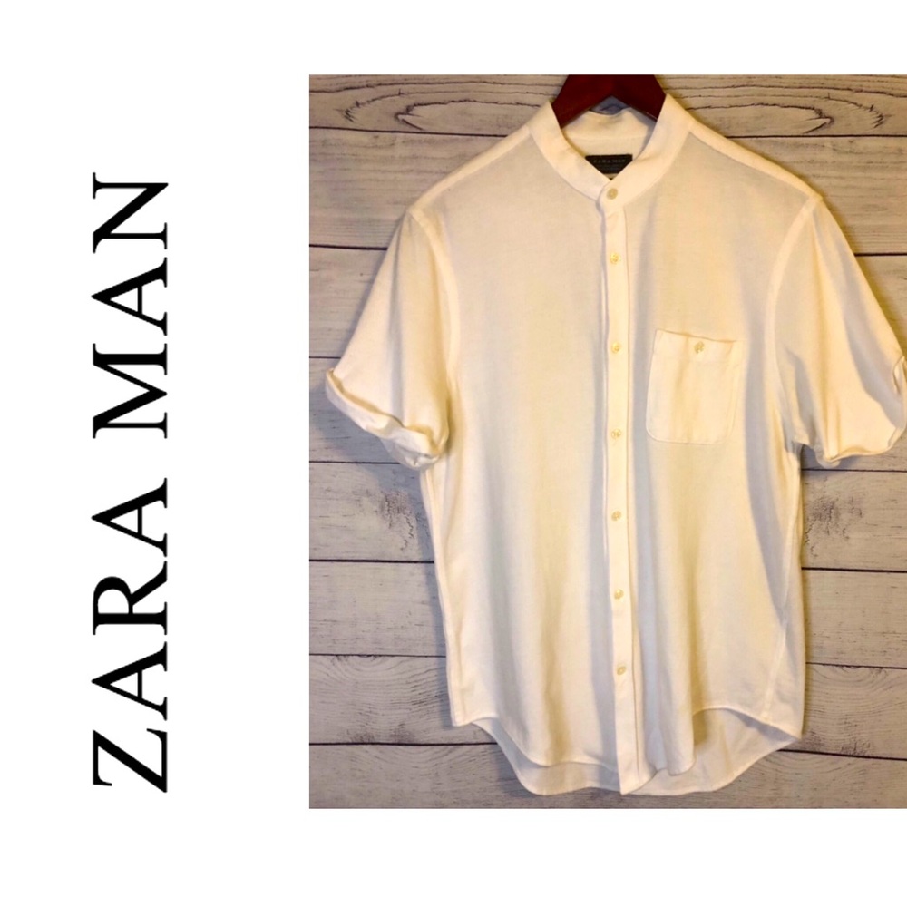 Zara Man White Shirt Sleeve